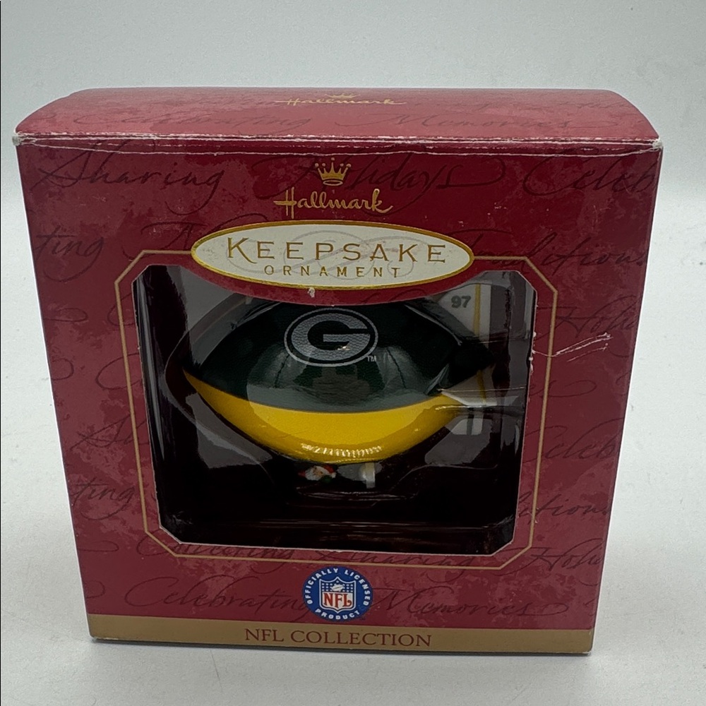 Hallmark ornament NFL Collection series. Green Bay Packers 1997